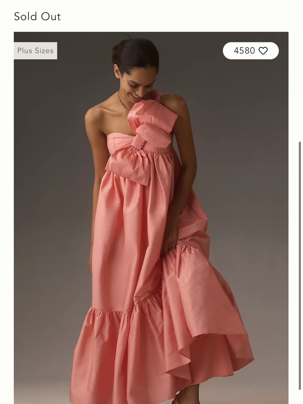 Atsu for Anthropologie 2X One Shoulder Bow Gown